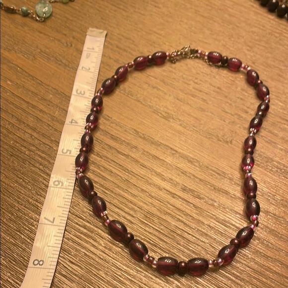 Bundle Beaded metal Necklaces & Ankle bracelet Collection - Picture 5 of 11